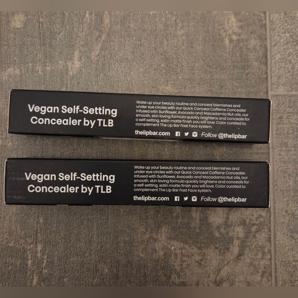 Set of 2 New The Lip Bar Quick Conceal Caffeine Concealer Mocha - Picture 2 of 6